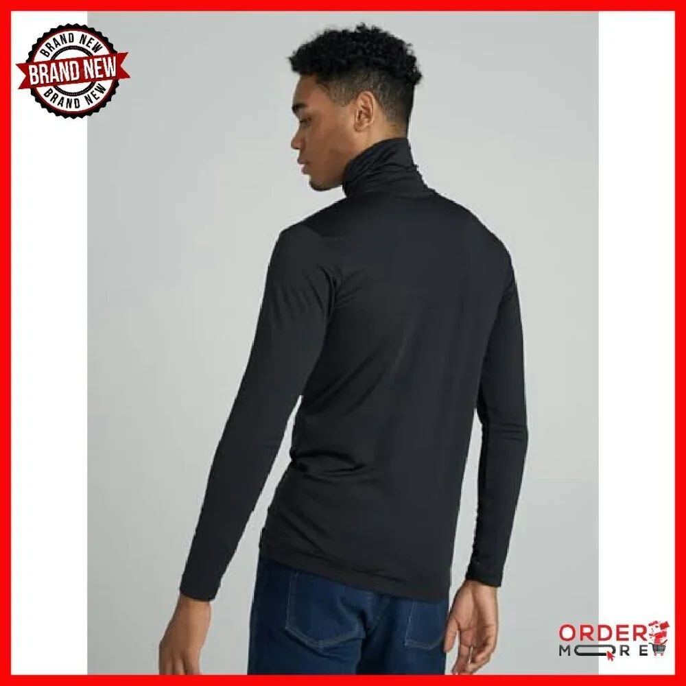 Men's Thermal Turtleneck Base Layer Fleece Long Sleeve Shirt